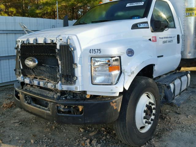 1FDNF6DC6GDA02409 - 2016 FORD F650 SUPER WHITE photo 9