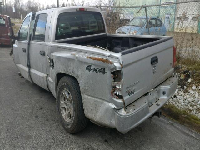 1D7HW48N66S525298 - 2006 DODGE DAKOTA QUA SILVER photo 3