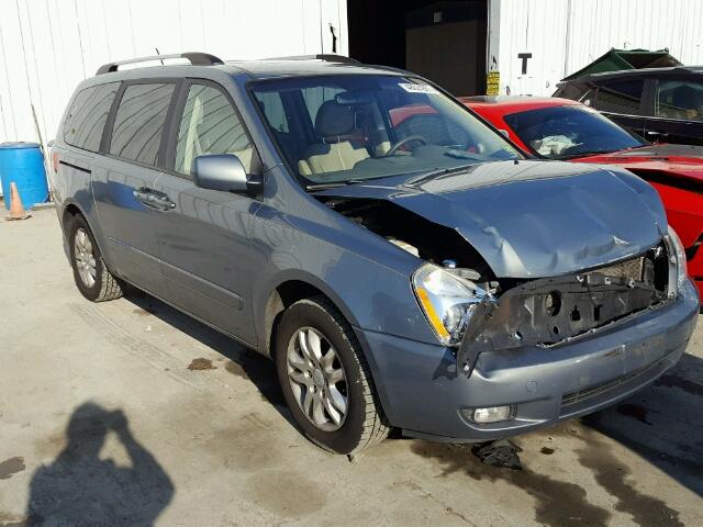 KNDMB233196296475 - 2009 KIA SEDONA EX BLUE photo 1