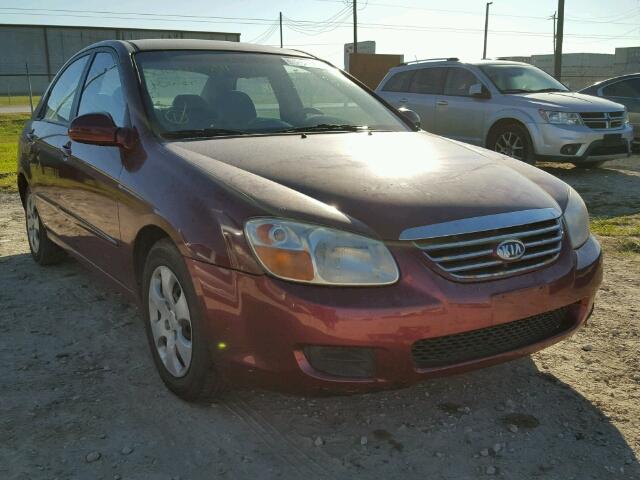 KNAFE121775404592 - 2007 KIA SPECTRA EX MAROON photo 1