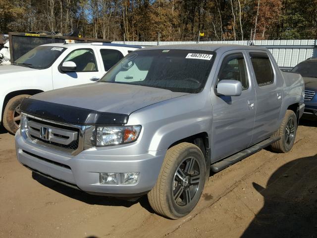 5FPYK1F75CB456130 - 2012 HONDA RIDGELINE SILVER photo 2