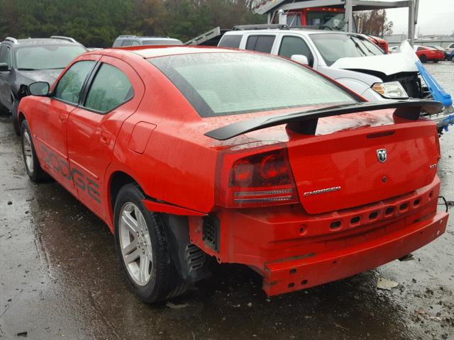 2B3KA43G77H627291 - 2007 DODGE CHARGER SE RED photo 3