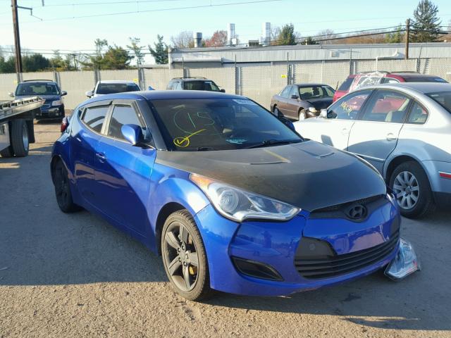 KMHTC6AD3CU071355 - 2012 HYUNDAI VELOSTER B BLUE photo 1