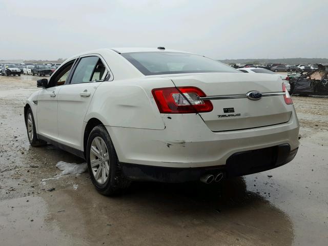 1FAHP2DW6BG124105 - 2011 FORD TAURUS SE WHITE photo 3