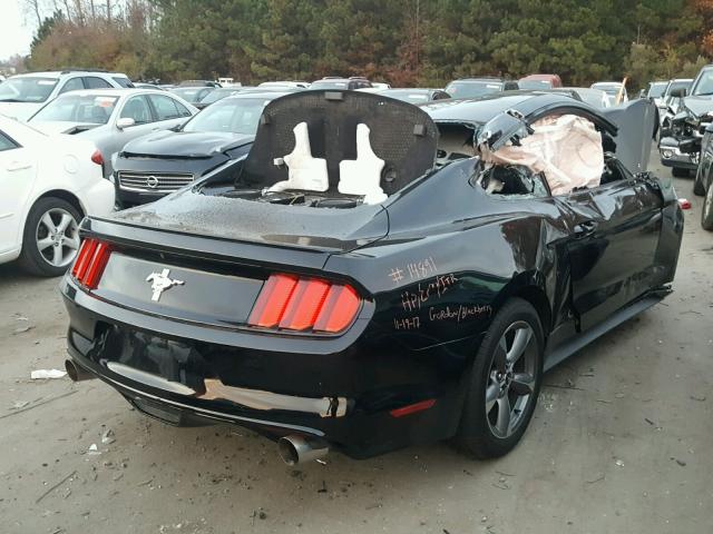 1FA6P8AM6F5402354 - 2015 FORD MUSTANG BLACK photo 4