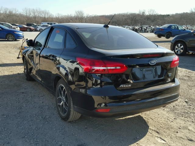 1FADP3FE2HL308093 - 2017 FORD FOCUS SE BLACK photo 3