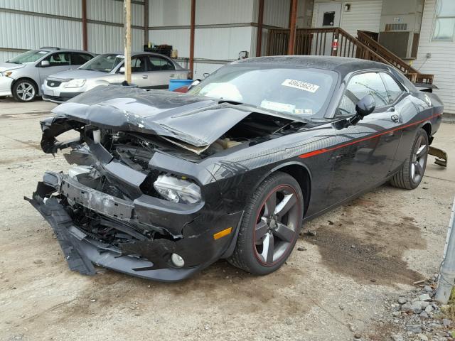 2C3CDYBT9DH680512 - 2013 DODGE CHALLENGER BLACK photo 2