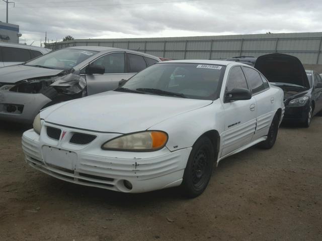 1G2NF52E21M596463 - 2001 PONTIAC GRAND AM S WHITE photo 2