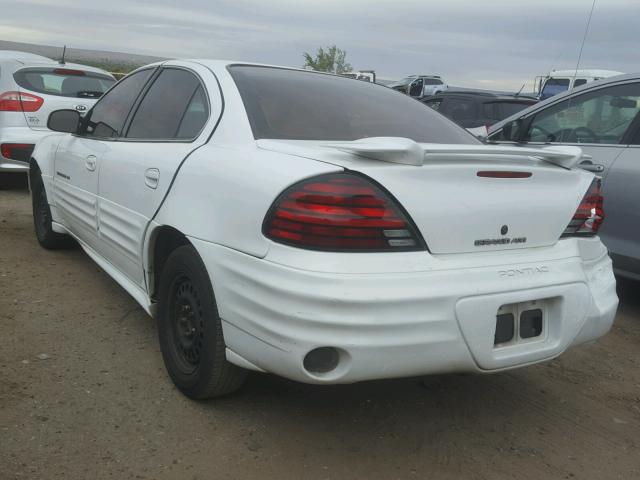 1G2NF52E21M596463 - 2001 PONTIAC GRAND AM S WHITE photo 3