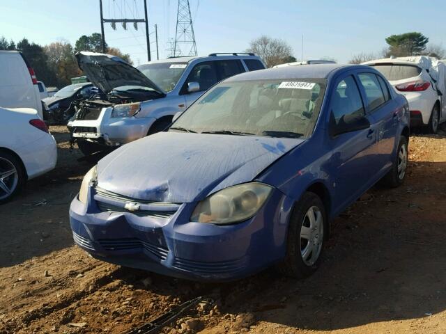 1G1AK58F087157768 - 2008 CHEVROLET COBALT LS BLUE photo 2