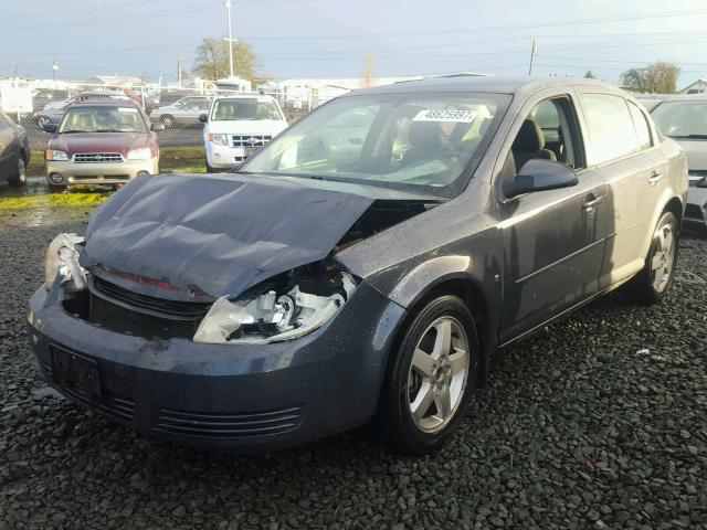 1G1AT58H197282651 - 2009 CHEVROLET COBALT LT CHARCOAL photo 2