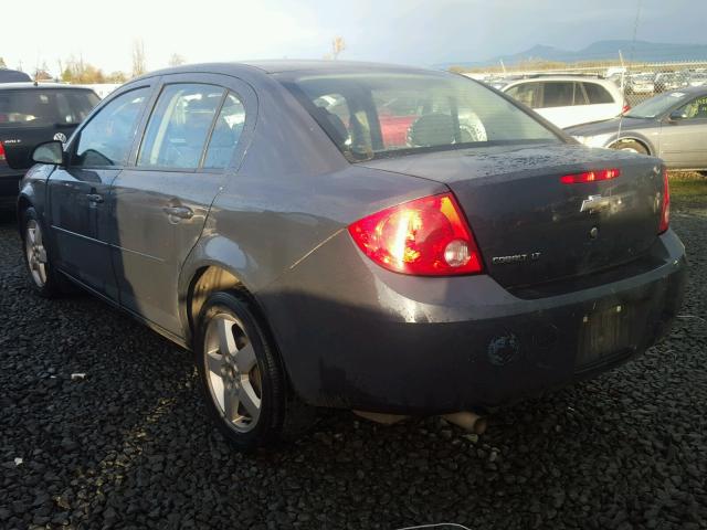 1G1AT58H197282651 - 2009 CHEVROLET COBALT LT CHARCOAL photo 3