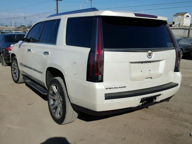 1GYS3BKJ3FR186438 - 2015 CADILLAC ESCALADE L WHITE photo 3