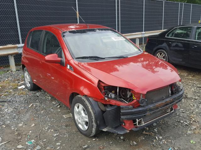 KL1TD6DE5BB143423 - 2011 CHEVROLET AVEO LS RED photo 1
