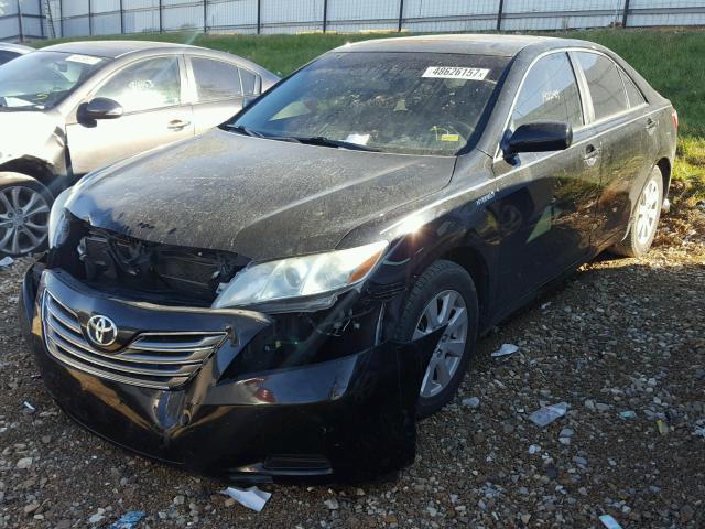 4T1BB46K59U066192 - 2009 TOYOTA CAMRY HYBR BLACK photo 2