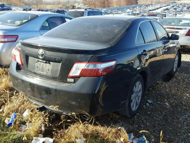 4T1BB46K59U066192 - 2009 TOYOTA CAMRY HYBR BLACK photo 4