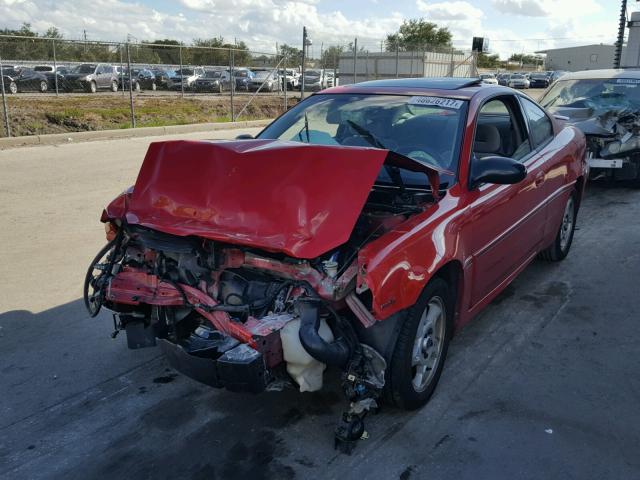 1G2NV12E65M155369 - 2005 PONTIAC GRAND AM G RED photo 2