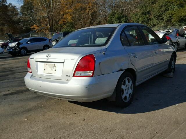 KMHDN45D01U192256 - 2001 HYUNDAI ELANTRA GL GRAY photo 4