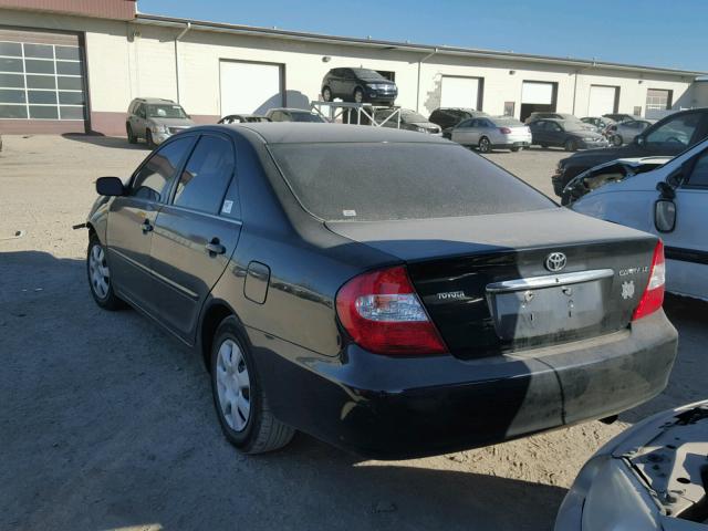 4T1BE32K13U170998 - 2003 TOYOTA CAMRY LE BLACK photo 3