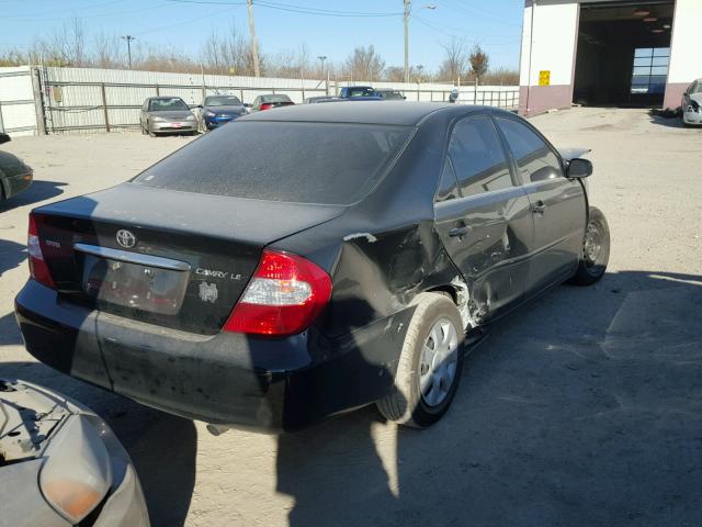 4T1BE32K13U170998 - 2003 TOYOTA CAMRY LE შავი ფოტო 4