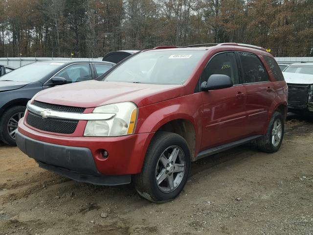 2CNDL63F156202013 - 2005 CHEVROLET EQUINOX LT RED photo 2