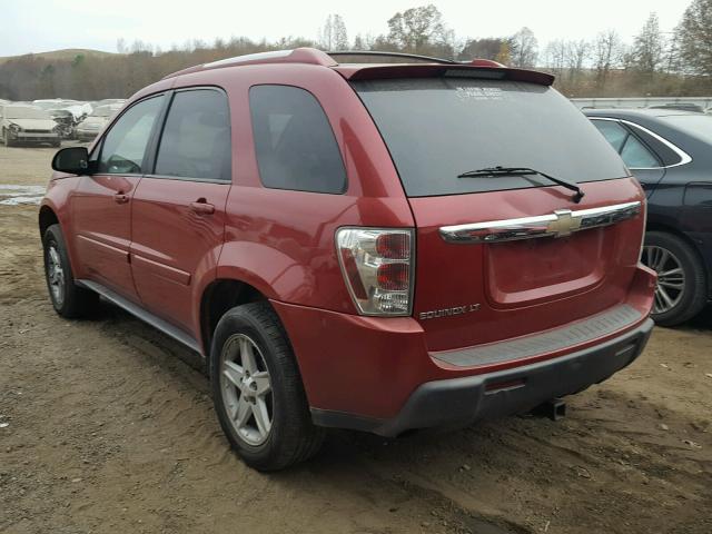 2CNDL63F156202013 - 2005 CHEVROLET EQUINOX LT RED photo 3