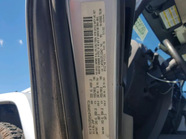 1J4FA54127L163467 - 2007 JEEP WRANGLER S Gümüş foto 10