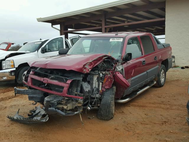 3GNEK12Z55G245842 - 2005 CHEVROLET AVALANCHE BURGUNDY photo 2