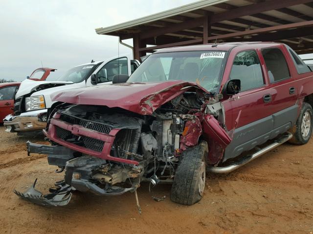 3GNEK12Z55G245842 - 2005 CHEVROLET AVALANCHE BURGUNDY photo 9