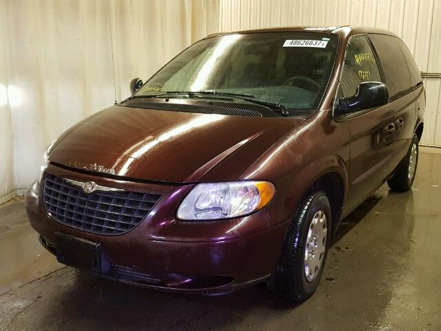 1C4GP45R64B566909 - 2004 CHRYSLER TOWN & COU MAROON photo 2