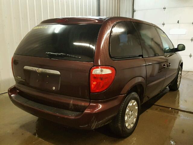 1C4GP45R64B566909 - 2004 CHRYSLER TOWN & COU MAROON photo 4