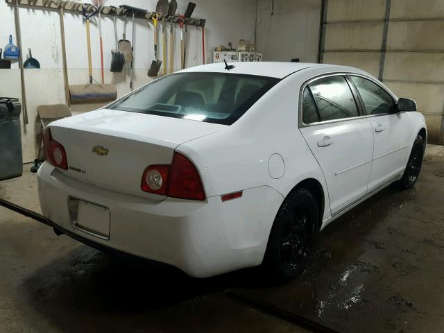 1G1ZC5EB1A4151437 - 2010 CHEVROLET MALIBU 1LT WHITE photo 4