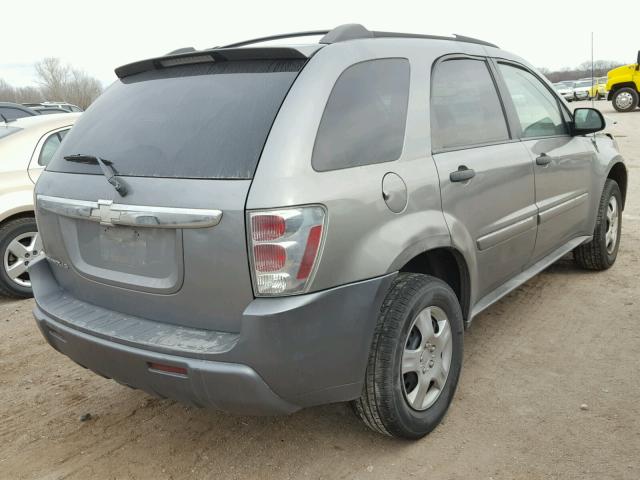 2CNDL13F656170789 - 2005 CHEVROLET EQUINOX LS CHARCOAL photo 4