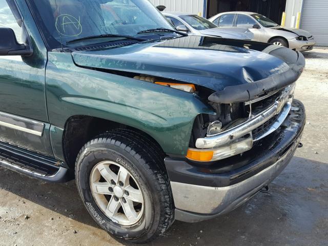 1GNFK16Z14J280065 - 2004 CHEVROLET SUBURBAN K GREEN photo 9