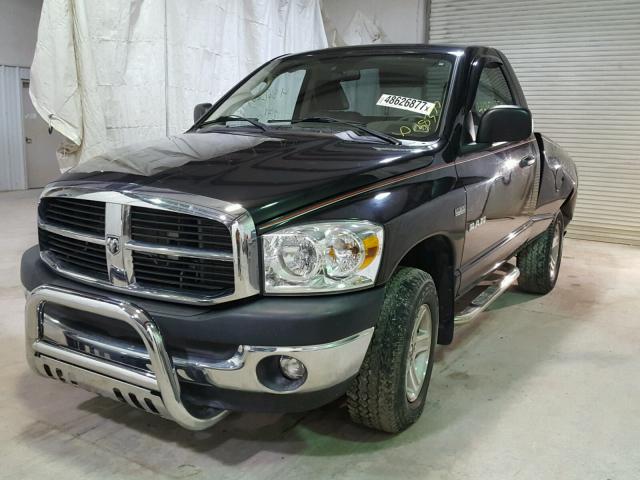 1D7HU16278J110092 - 2008 DODGE RAM 1500 S BLACK photo 2