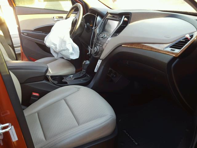 5XYZWDLA3DG027274 - 2013 HYUNDAI SANTA FE S ORANGE photo 5