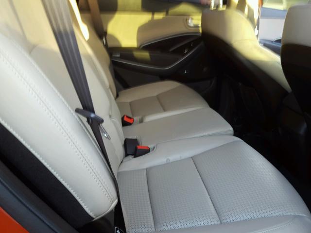 5XYZWDLA3DG027274 - 2013 HYUNDAI SANTA FE S ORANGE photo 6