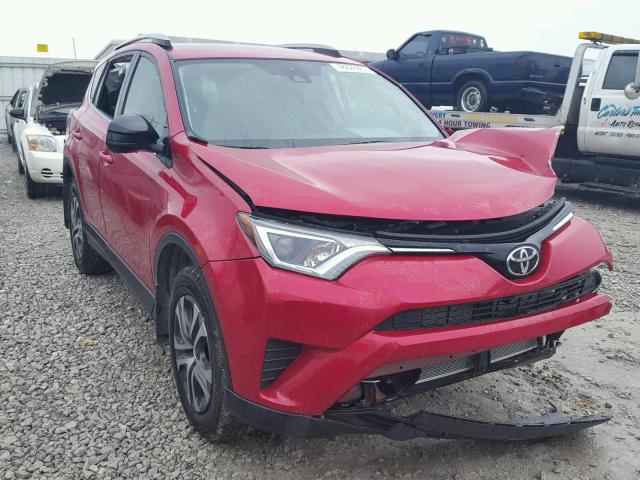 2T3ZFREV1HW354390 - 2017 TOYOTA RAV4 LE RED photo 1