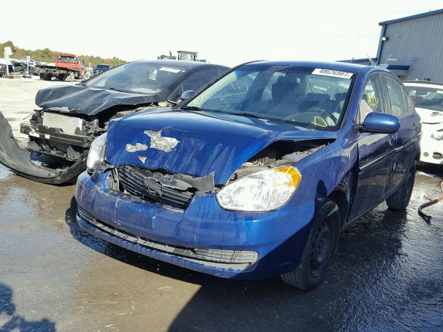 KMHCN4AC0AU427439 - 2010 HYUNDAI ACCENT GLS BLUE photo 2