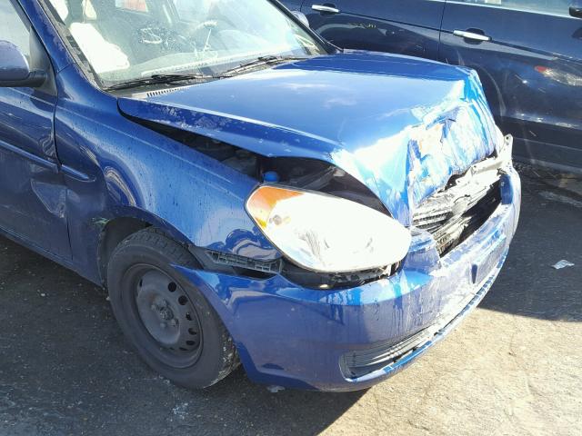 KMHCN4AC0AU427439 - 2010 HYUNDAI ACCENT GLS BLUE photo 9