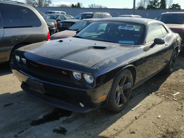 2C3CDYBT8EH196820 - 2014 DODGE CHALLENGER BLACK photo 2