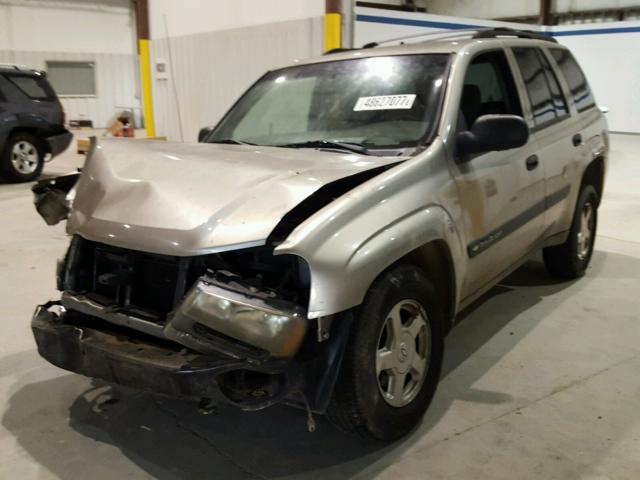 1GNDT13S232412058 - 2003 CHEVROLET TRAILBLAZE BEIGE photo 2