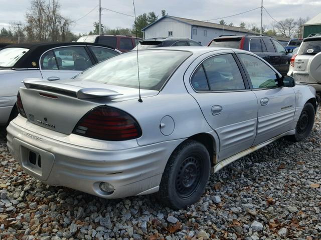 1G2NF52T91M670296 - 2001 PONTIAC GRAND AM S SILVER photo 4