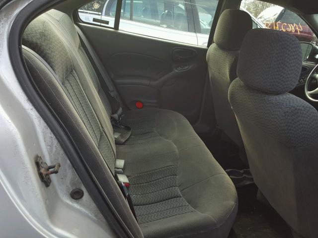 1G2NF52T91M670296 - 2001 PONTIAC GRAND AM S SILVER photo 6