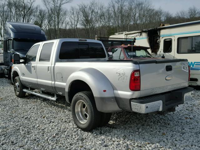 1FT8W3DT9CEA49700 - 2012 FORD F350 SUPER SILVER photo 3