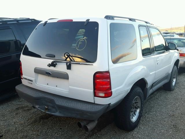 1FMYU70E11UC09233 - 2001 FORD EXPLORER S WHITE photo 4