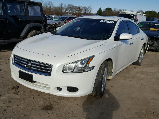 1N4AA5AP5DC805819 - 2013 NISSAN MAXIMA S WHITE photo 2