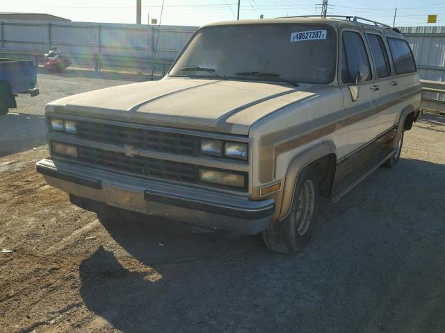 1GNER16K6LF115348 - 1990 CHEVROLET SUBURBAN R TWO TONE photo 2