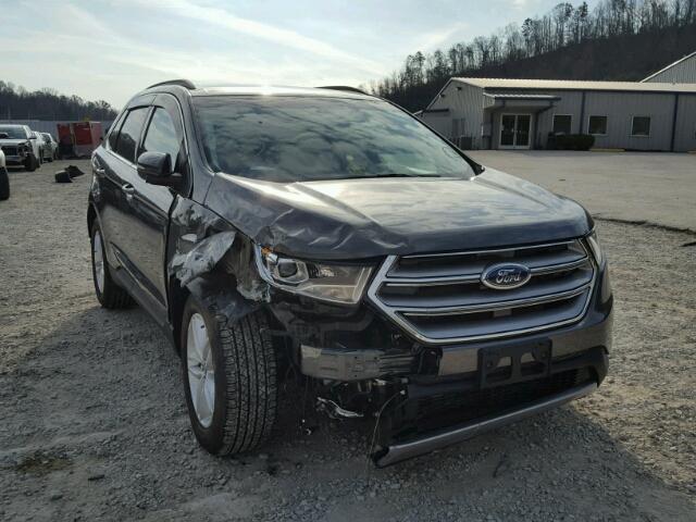 2FMPK4J90HBB96296 - 2017 FORD EDGE SEL GRAY photo 1