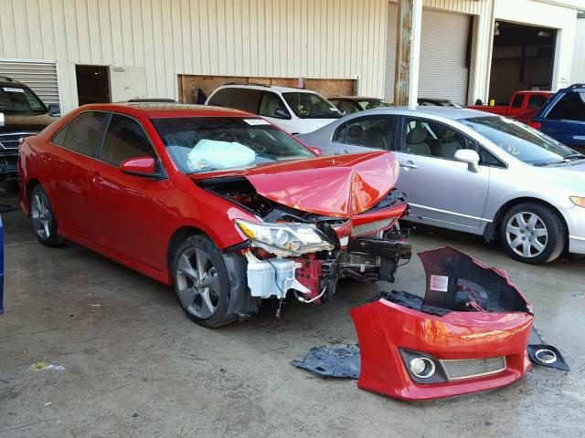 4T1BK1FK3CU521210 - 2012 TOYOTA CAMRY SE BURGUNDY photo 1